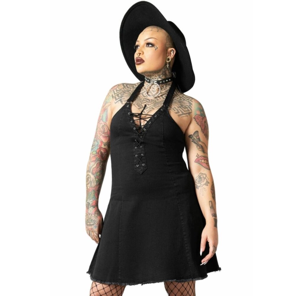 NWT Killstar Subzero Halter Dress